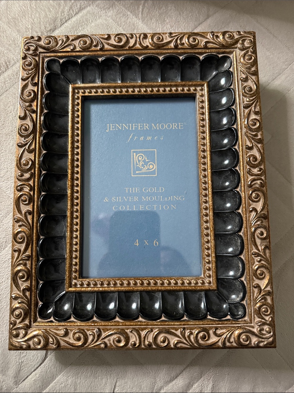Jennifer Moore Gold and Silver Moulding Collection Ornate Picture Frame 4x6 OSP